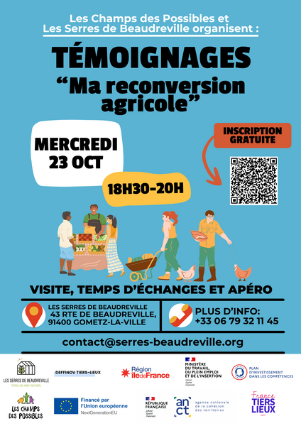 Soirée témoignage "Ma reconversion Agricole"