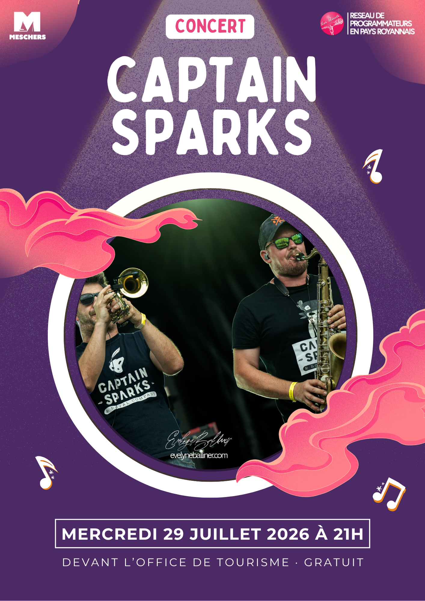 Concert avec Captain Sparks, chanson urbaine