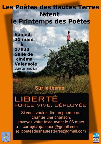 Spectacle "Printemps des poètes"