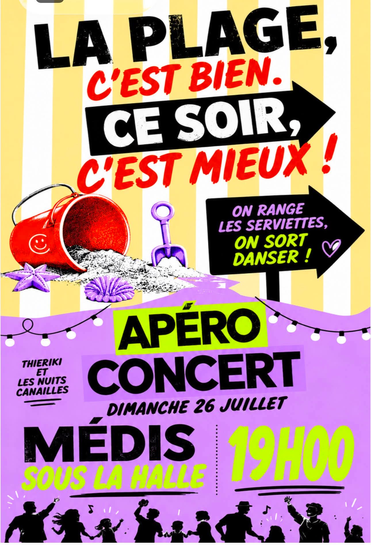 Apéro Concert, la plage, c'est bien. Ce soir, c'est mieux !