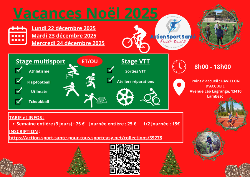 Stages multi-sports et VTT