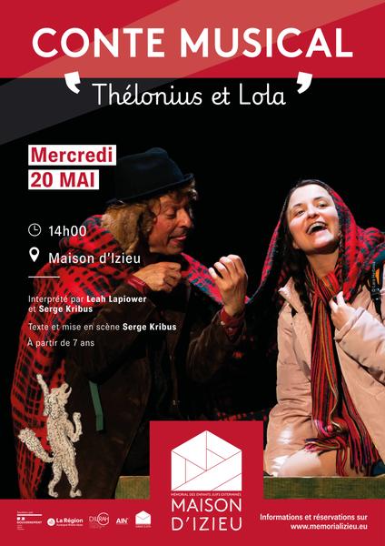 Affiche Thélonius et Lola - Maison d'Izieu_Izieu