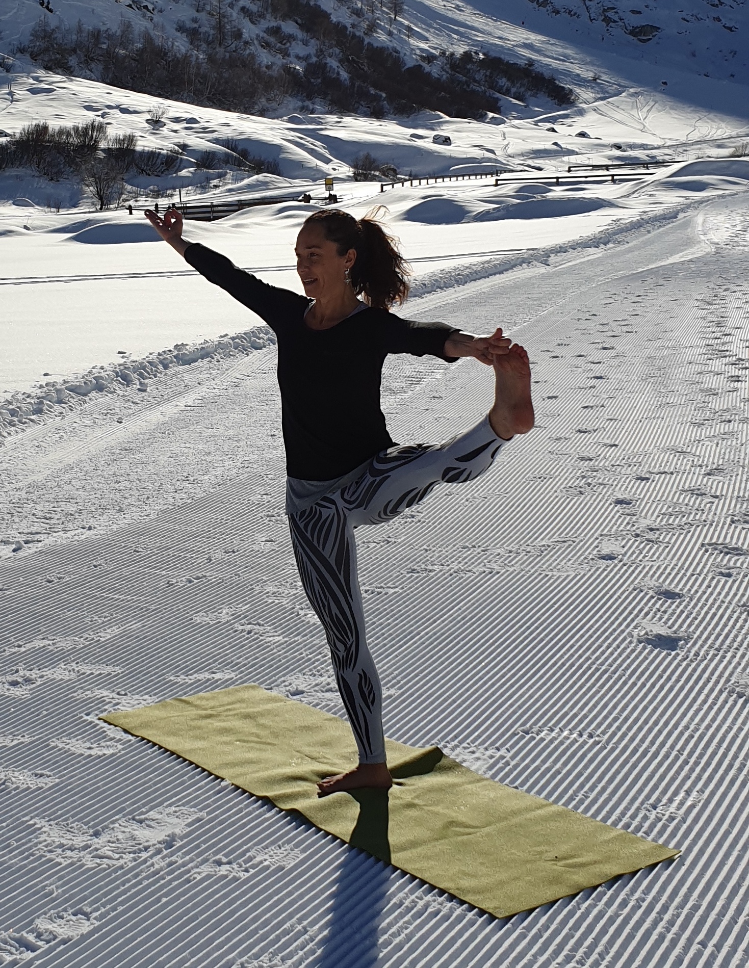 Posture de Yoga - Maria-Eugenia Bravo - Val d'Isère