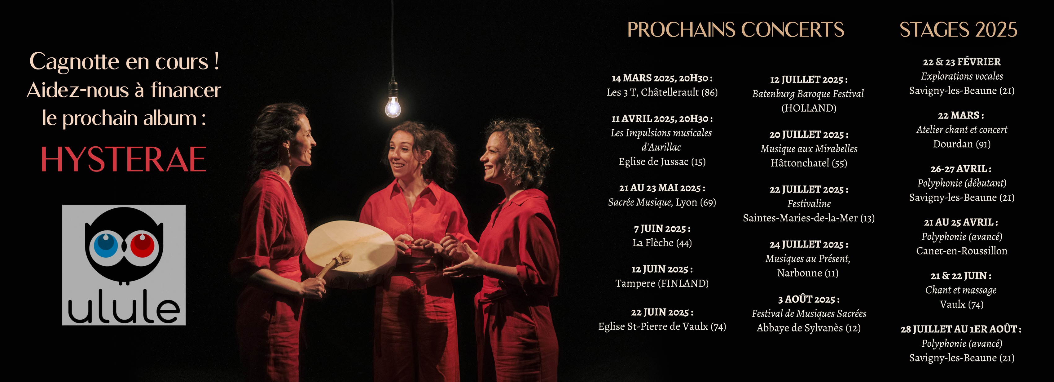 Concert « Les itinérantes trio Marie Madeleine »