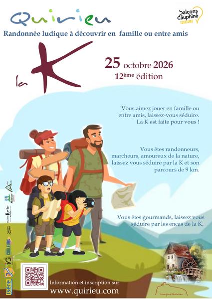 Randonnée pédestre, ludique et solidaire : la K, à Quirieu