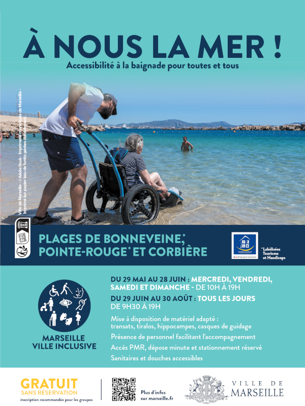 À nous la mer ! - Dispositif d'accès à la baignade adaptée