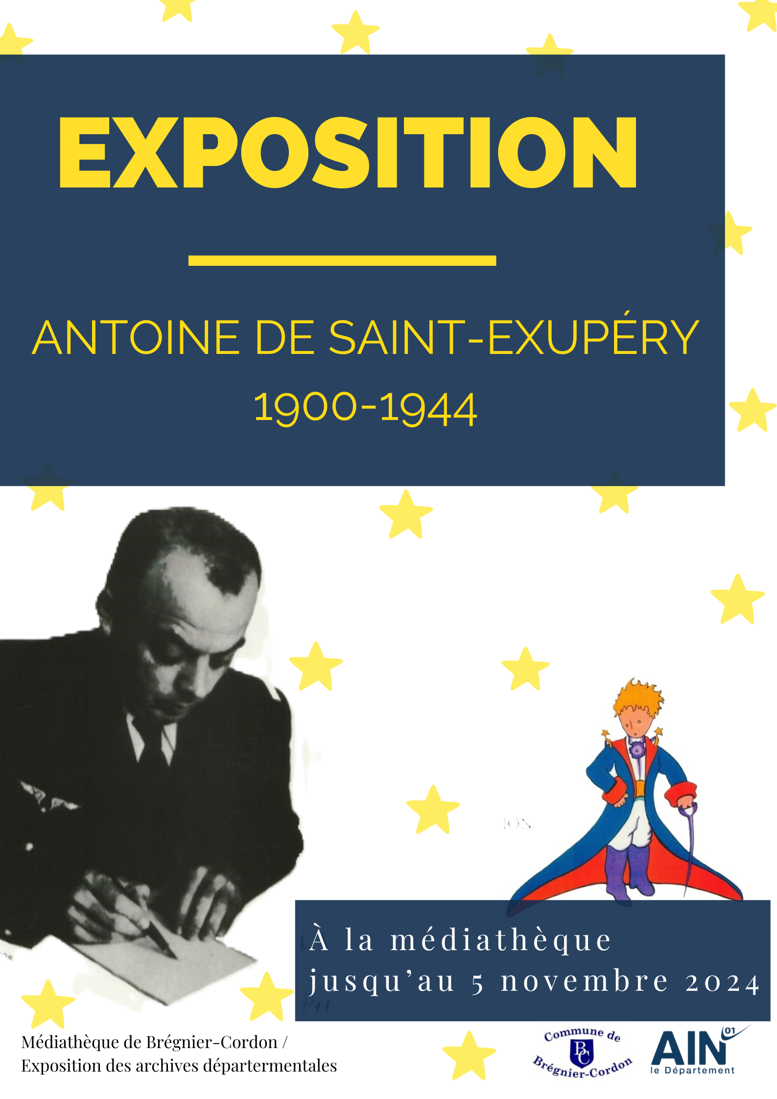 Exposition sur la vie de saint Exupéry à Brégnier Cordon