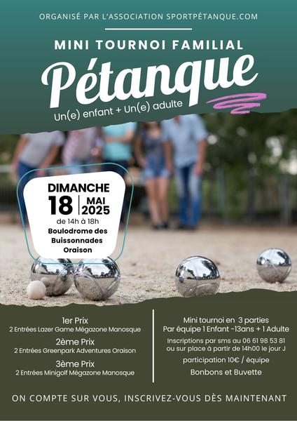 Mini tournoi familial de Pétanque par équipe