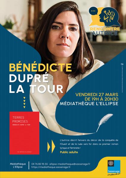 Rencontre autrice : Bénédicte Dupré La Tour