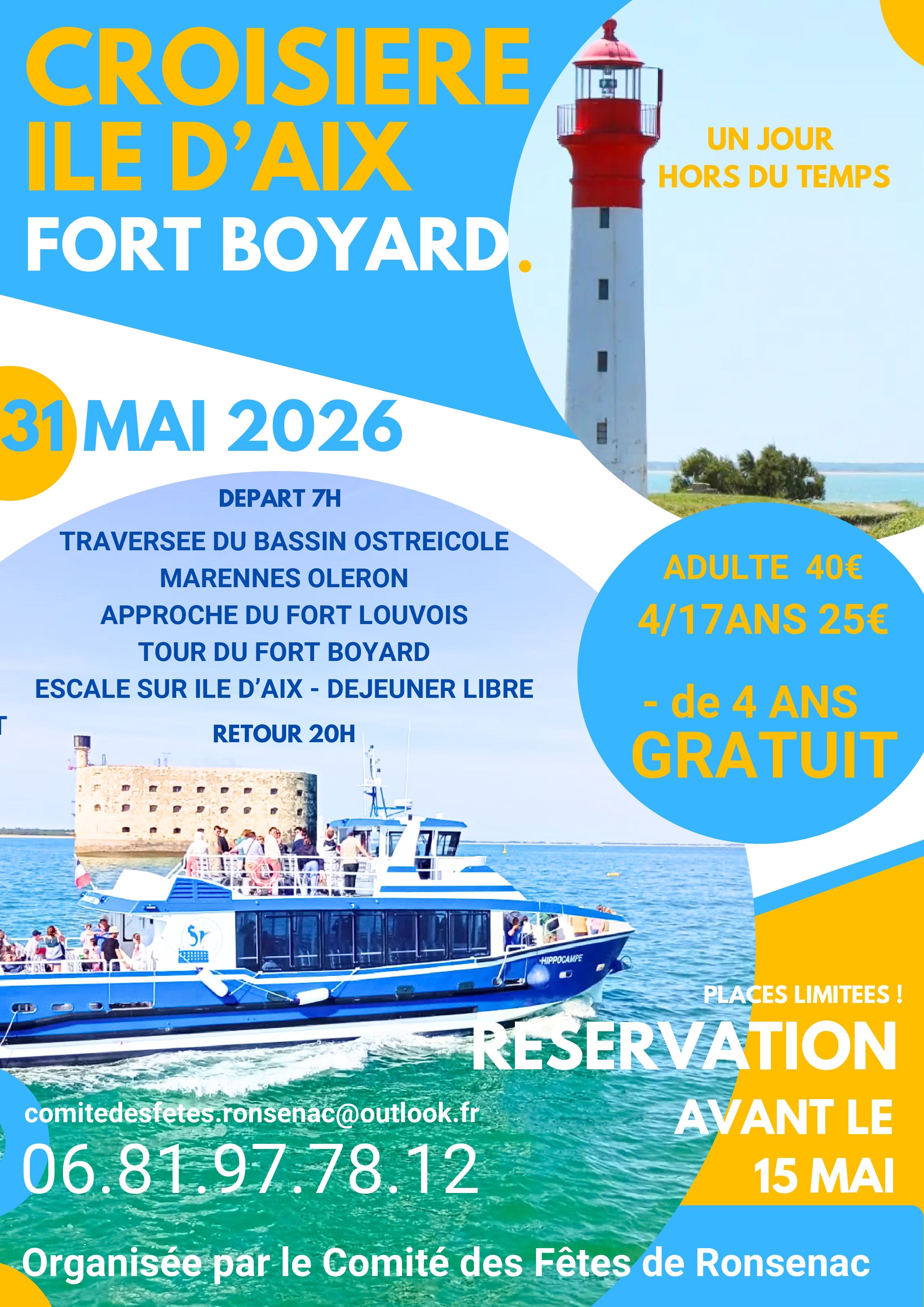 Croisière île d'Aix fort Boyard