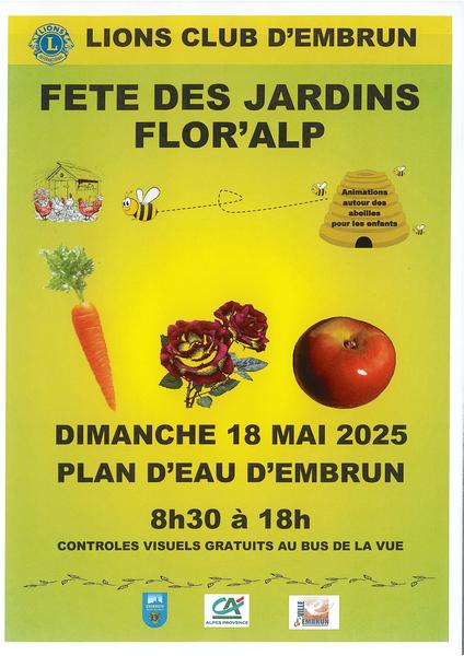 Fête des jardins Flor' Alp_Embrun - © Lions Club Embrun Val de Durance Fête des jardins Flor' Alp_Embrun - © Lions Club Embrun Val de Durance