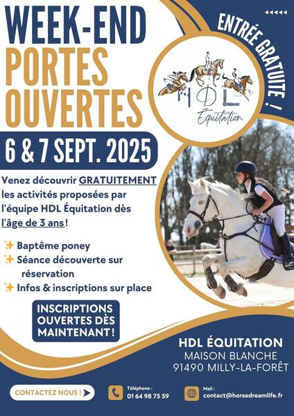 Porte ouverte HDL  Equitation