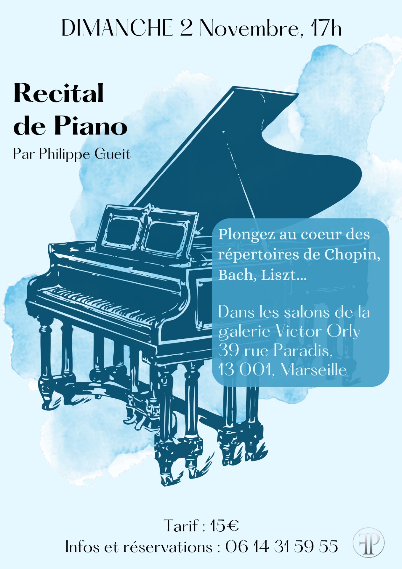 Récital de piano par Philippe Gueit