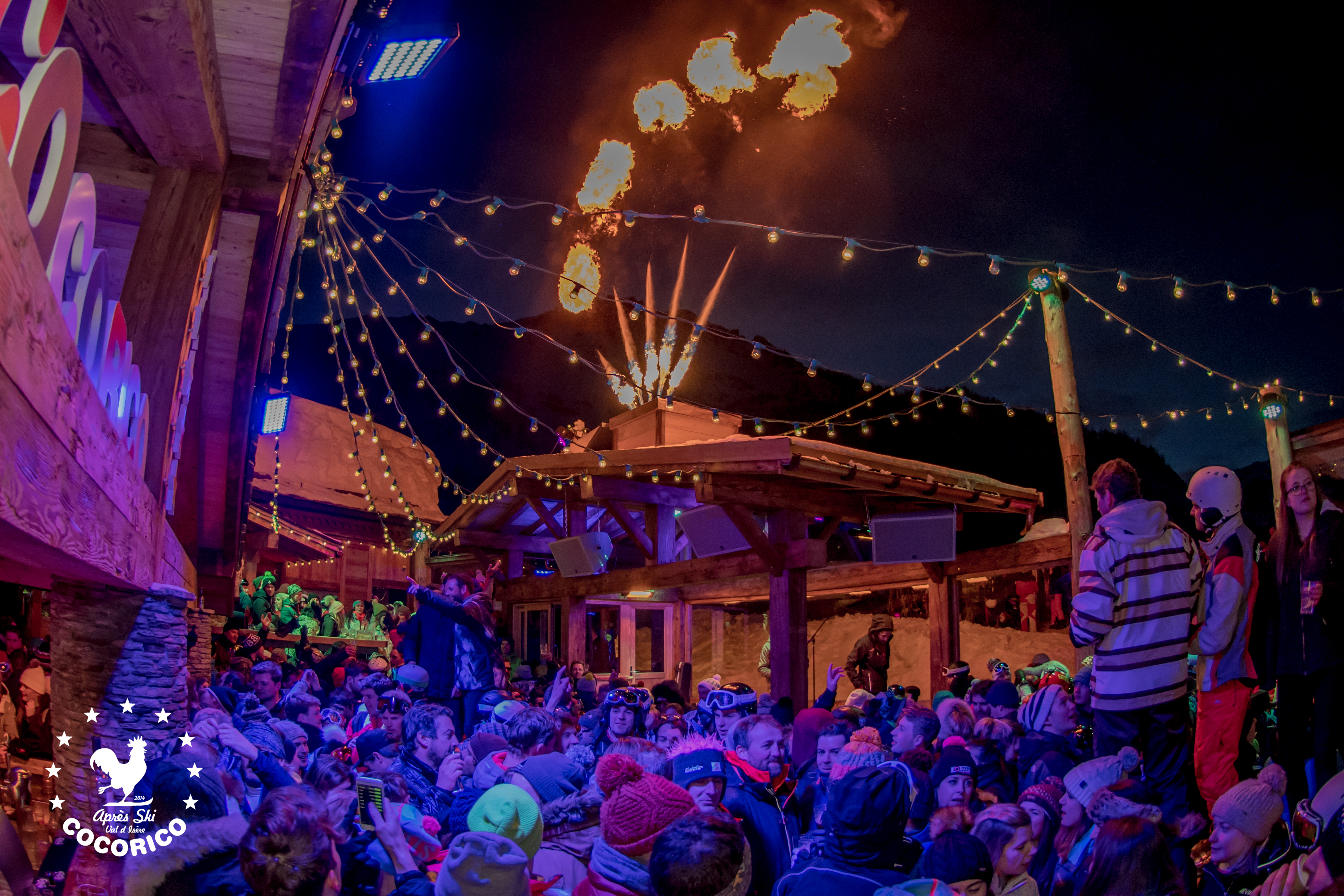 Ambiance de nuit et de fête - Cocorico Après-ski Val d'Isère