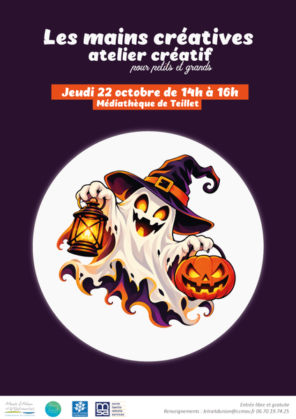 Les Mains Créatives - Atelier créatif pour petits et grands autour d'HALLOWEEN - le Trait d'Union