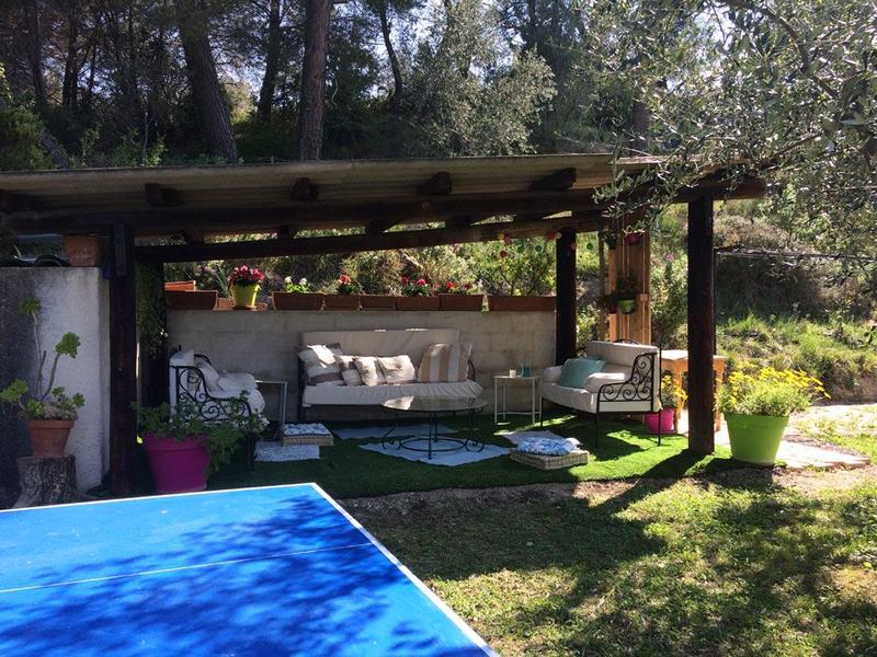 Gîte Le Dionel-Coin détente extérieur-Colomars-Gîtes de France des Alpes-Maritimes