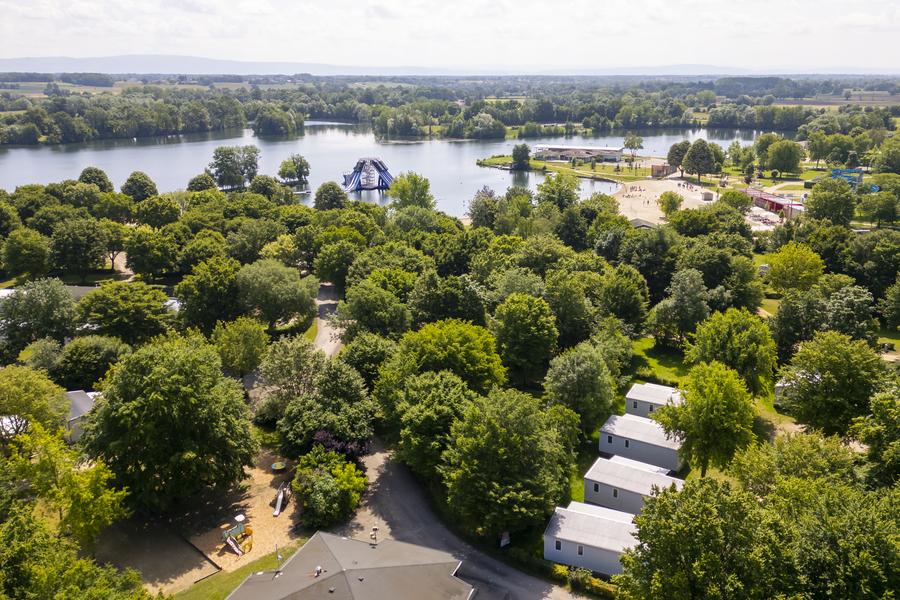 Vue aérienne camping