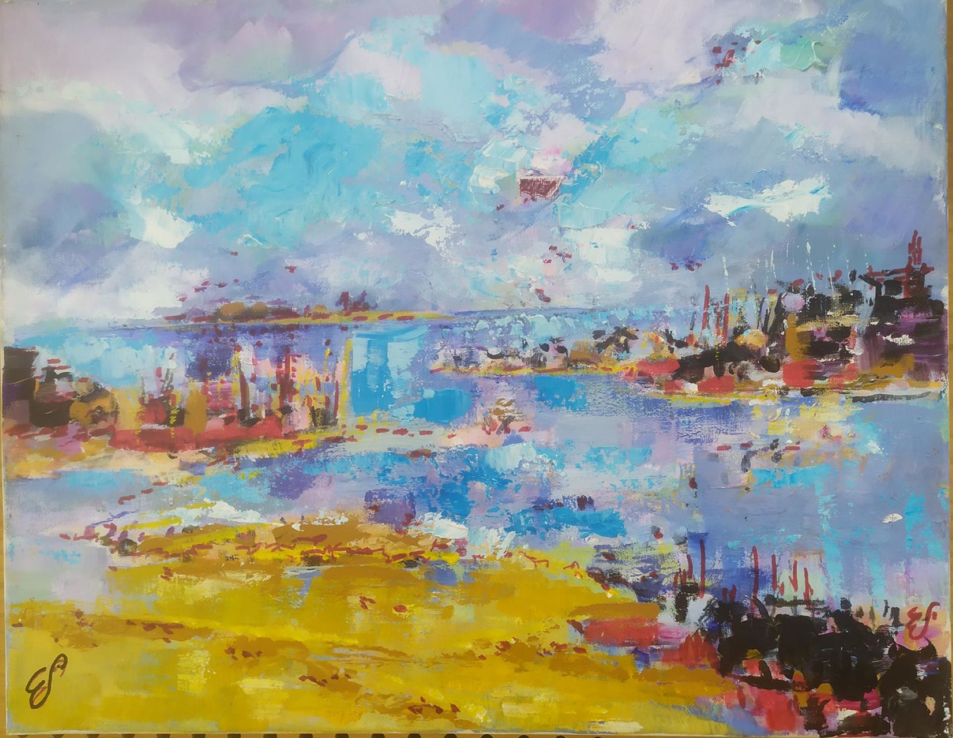 Exposition Lisbeth Javelas, céramiques et Eve Larqué, peintures