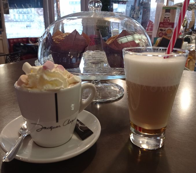 chocolat viennois et latte macchiato noisette