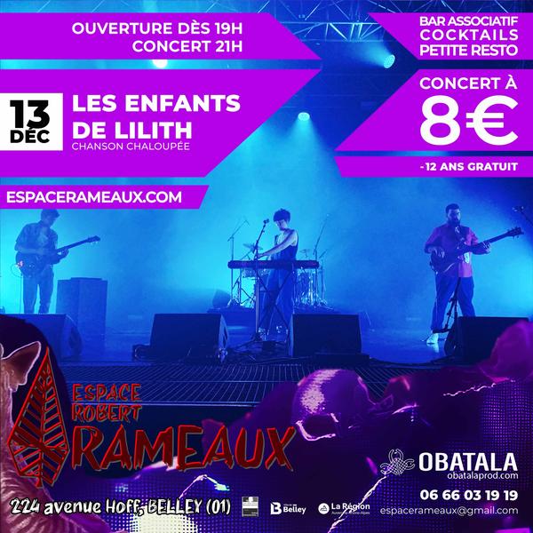 http://Concert%20de%20Les%20enfants%20de%20Lilith%20à%20l'Espace%20Rameaux