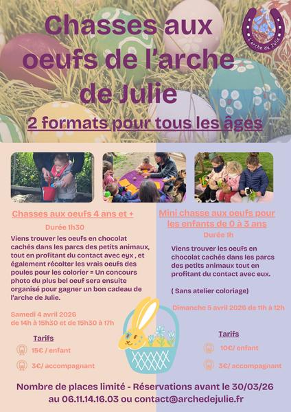 Chasse aux œufs à l'Arche de Julie_Vézeronce-Curtin