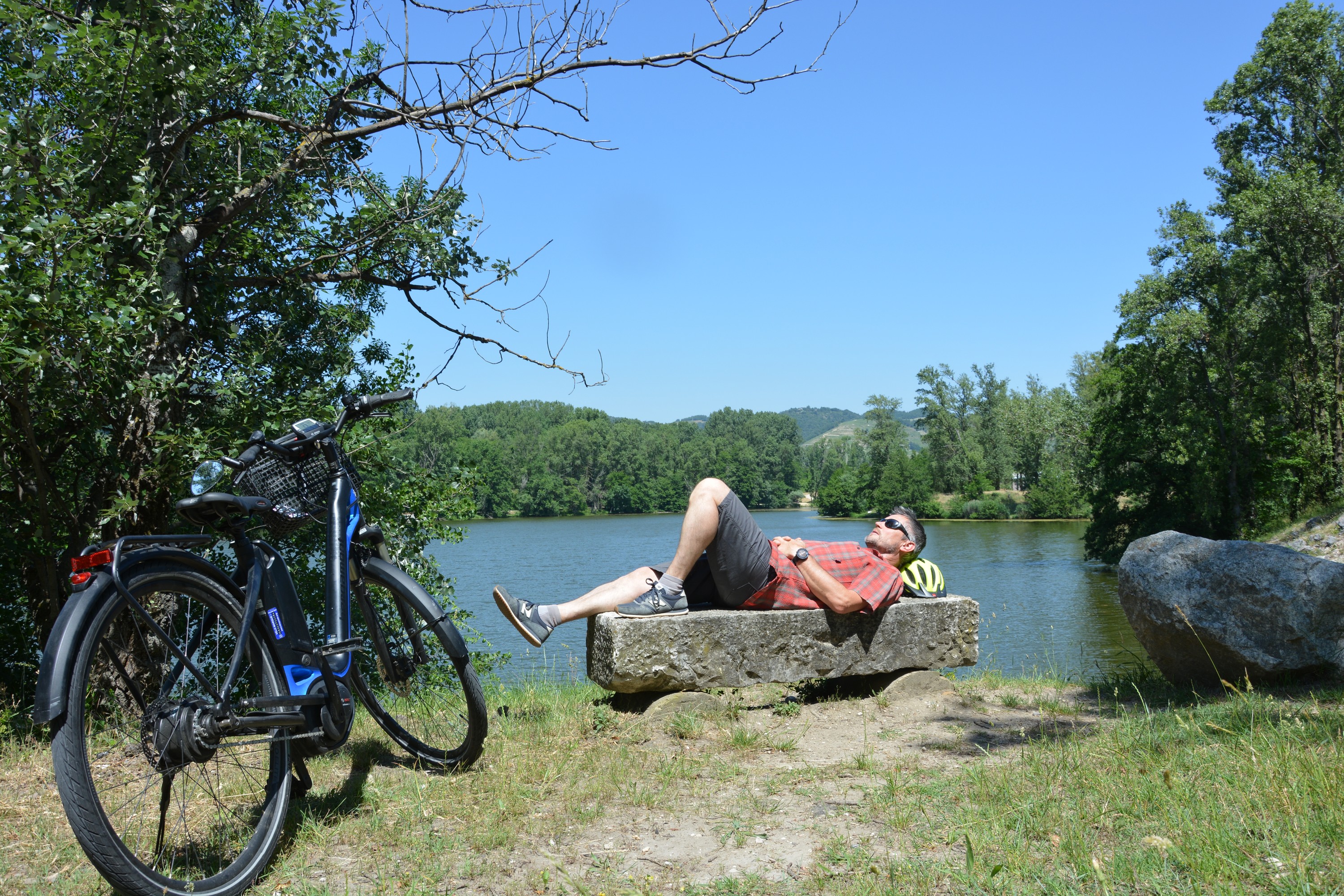 Along the Rhône river