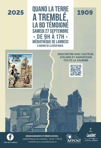 Lambesc : Quand la Terre a tremblé, la BD témoigne - 1909 - 2025