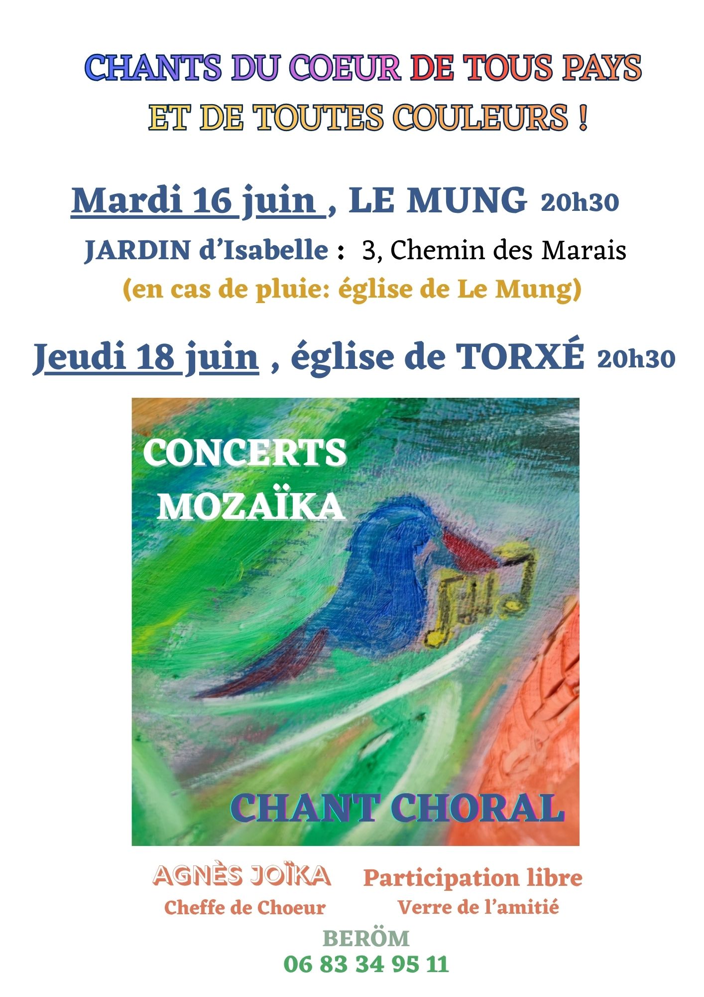 Concert de chant - Beröm