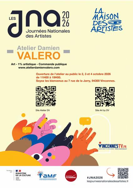Affiche pour la JNA de l'Atelier Damien Valero 
