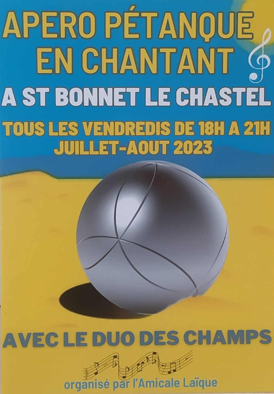 Les concerts apéros pétanque // Saint-Bonnet-le-Chastel