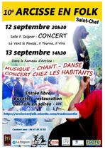 Affiche-Arcisse en Folk - 10ème édition_Saint-Chef-Office de Tourisme des Balco…