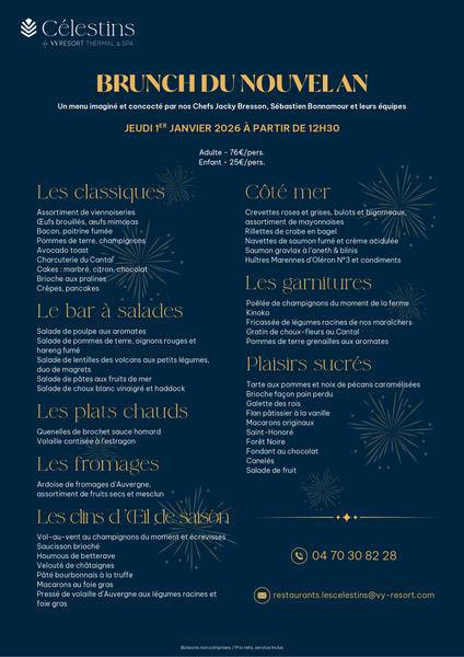 Brunch du 1er janvier au Restaurant le N3