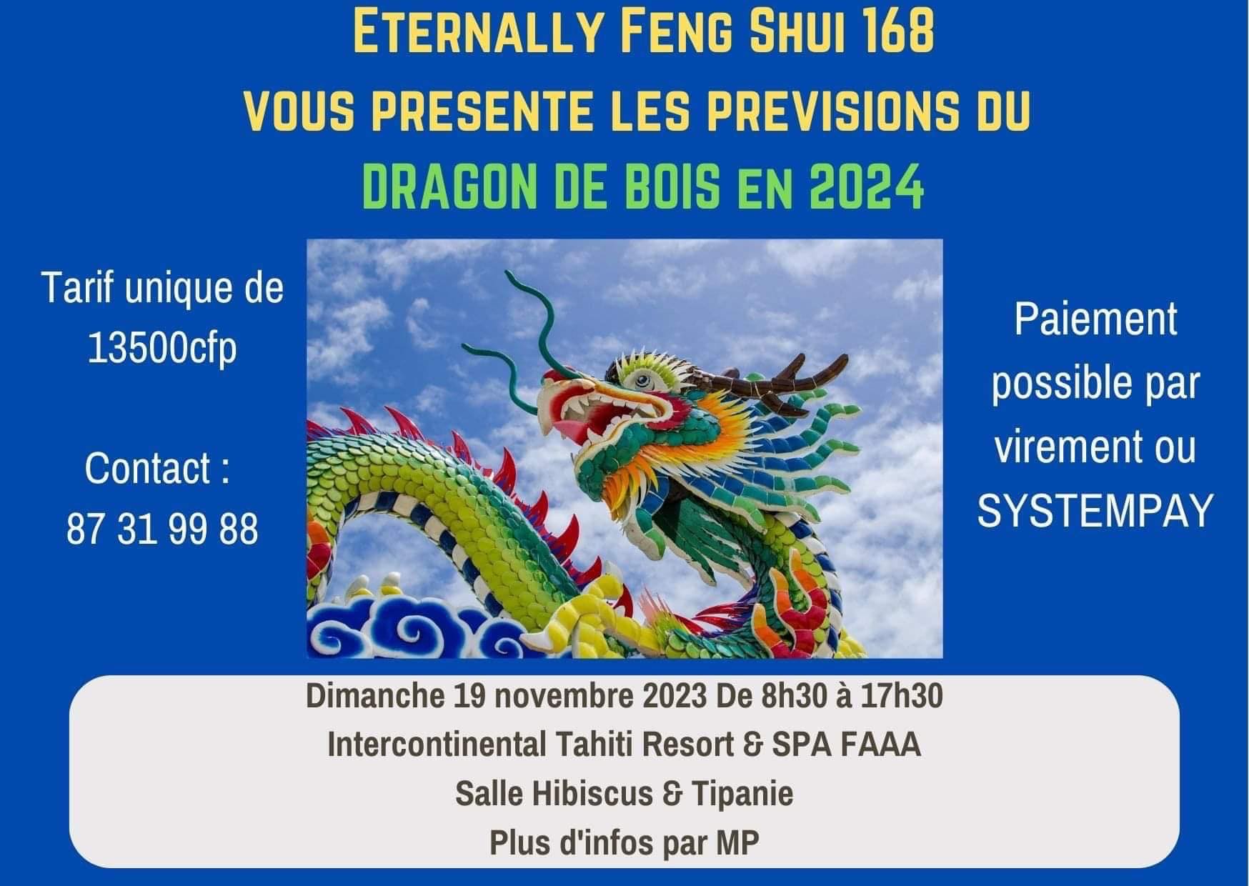 Calendrier feng shui 2024 - Le Dragon de bois