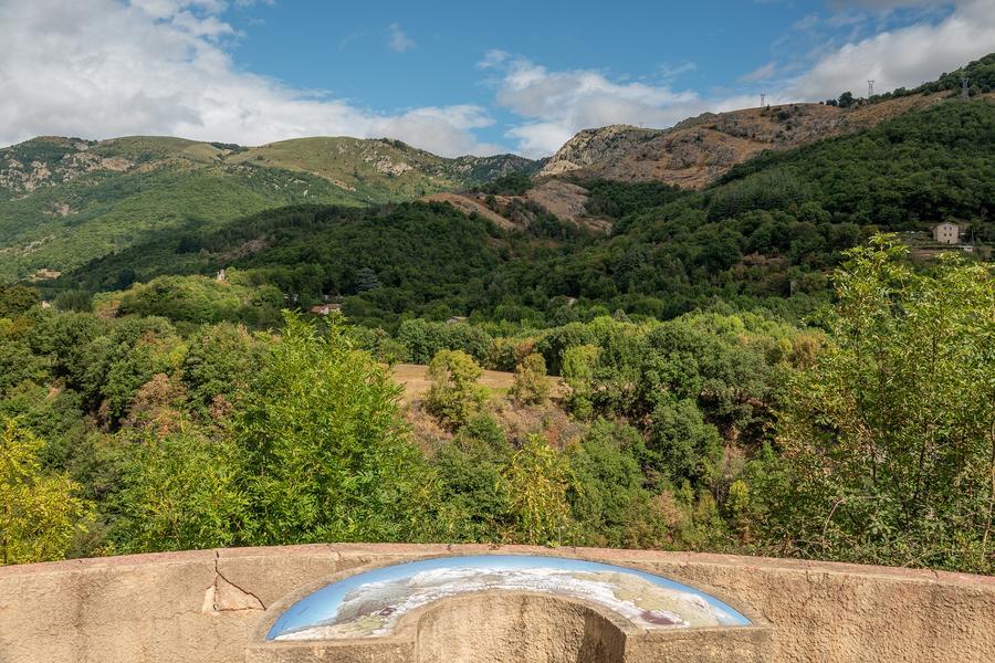 Montpezat-sous-Bauzon - table d'orientation Belvédère Pourcherolles