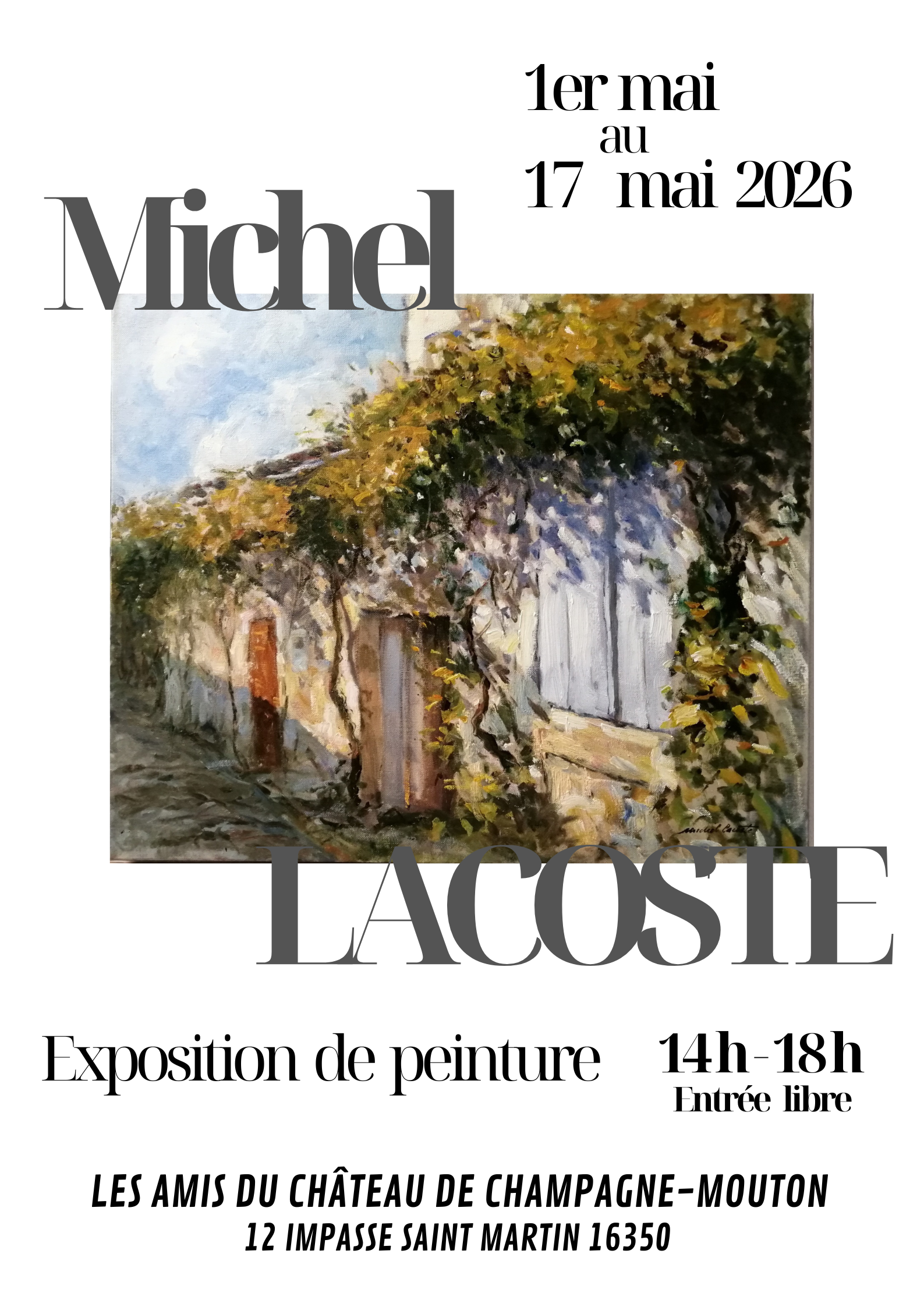 Exposition de peinture - Michel LACOSTE