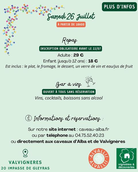 Soirée Concert & Dégustation au Cœur des Vignes_Valvignères