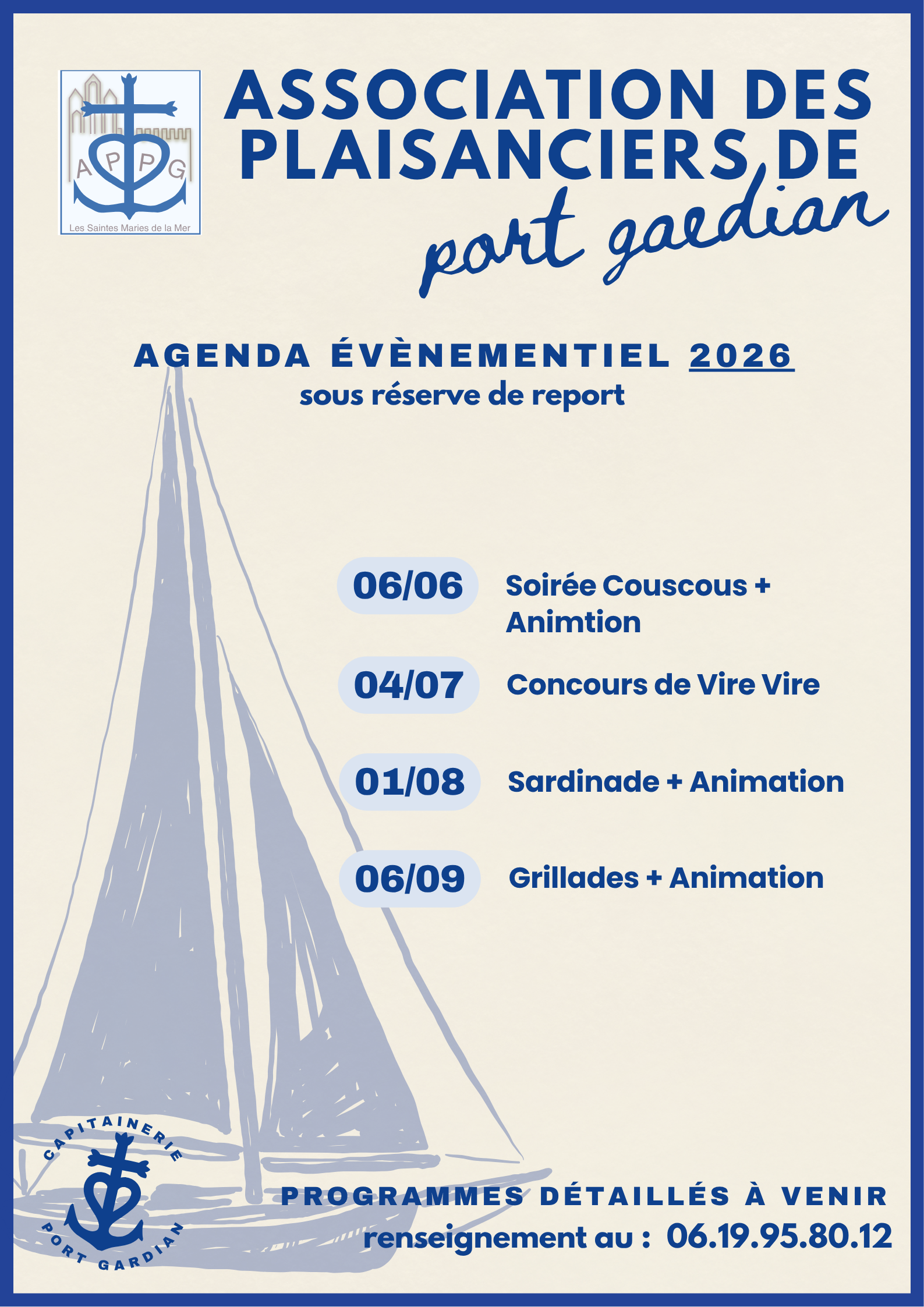 Agenda évènementiel 2026