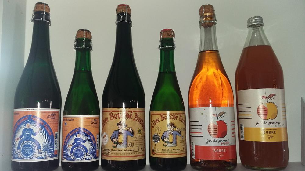 Nos cidres et jus de pommes artisanaux