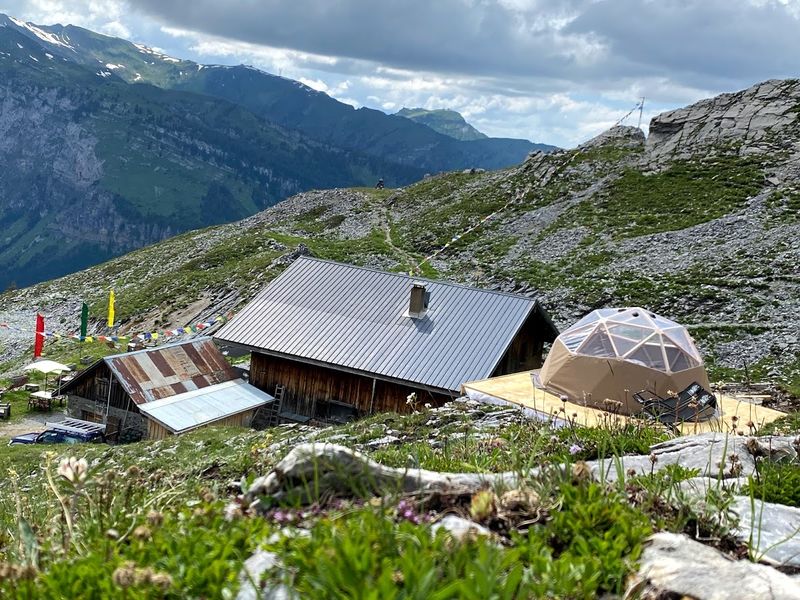 Dôme géodésique à Grenairon