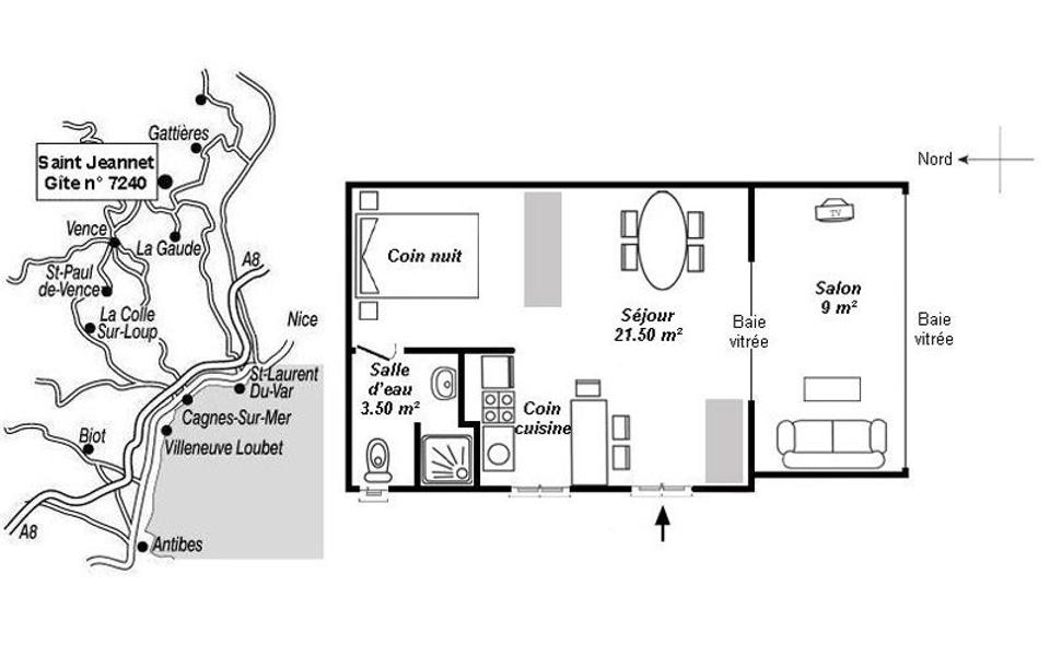 Plan du gîte