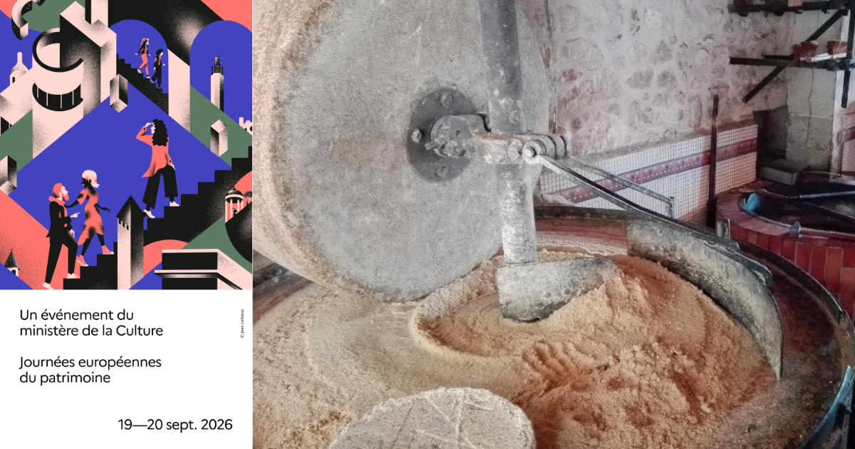 Visite du moulin des Planches avec fabrication d'huile et repas - Journées Européennes du Patrimoine