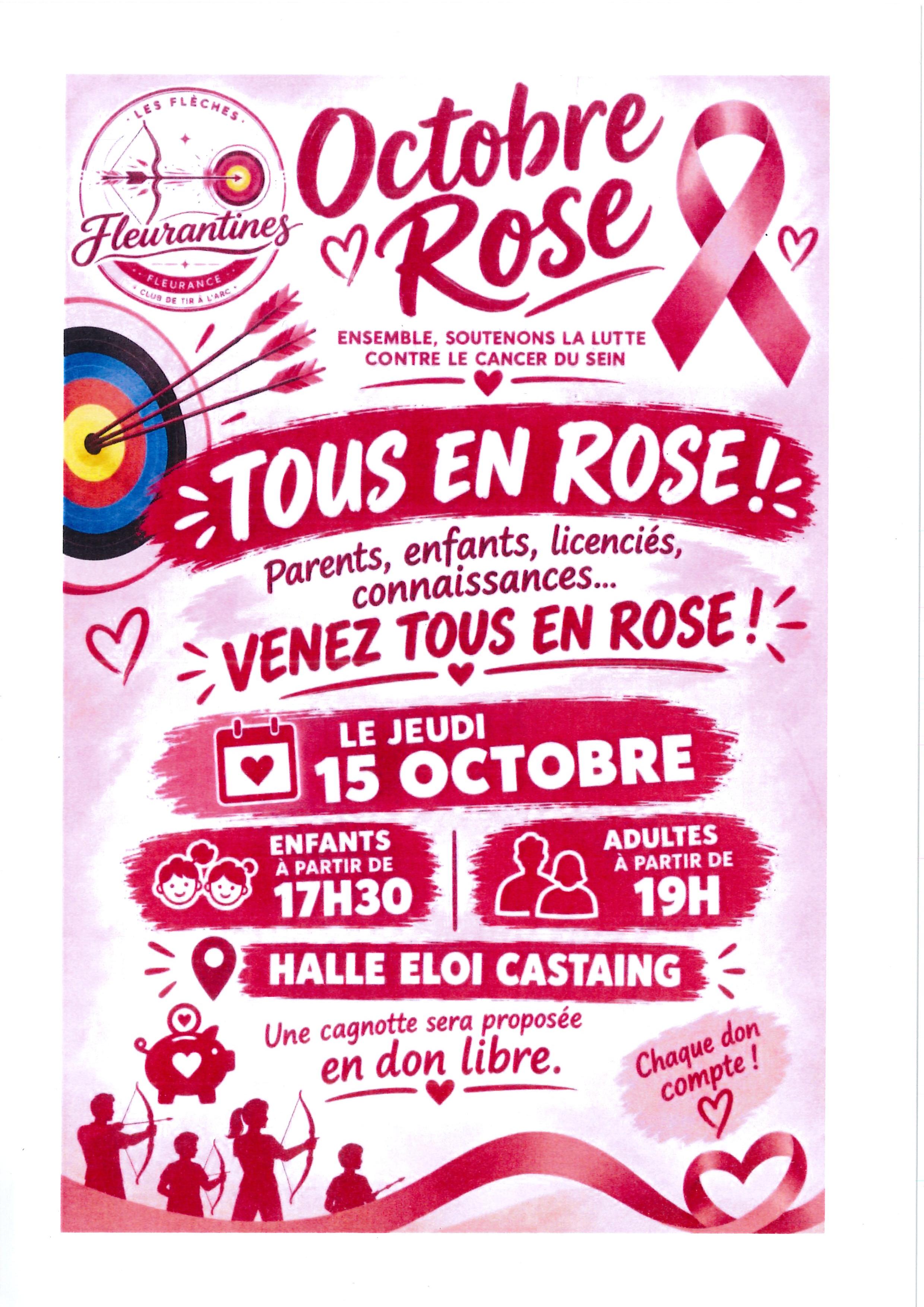 Octobre rose chez les flêches fleurantines_Fleurance