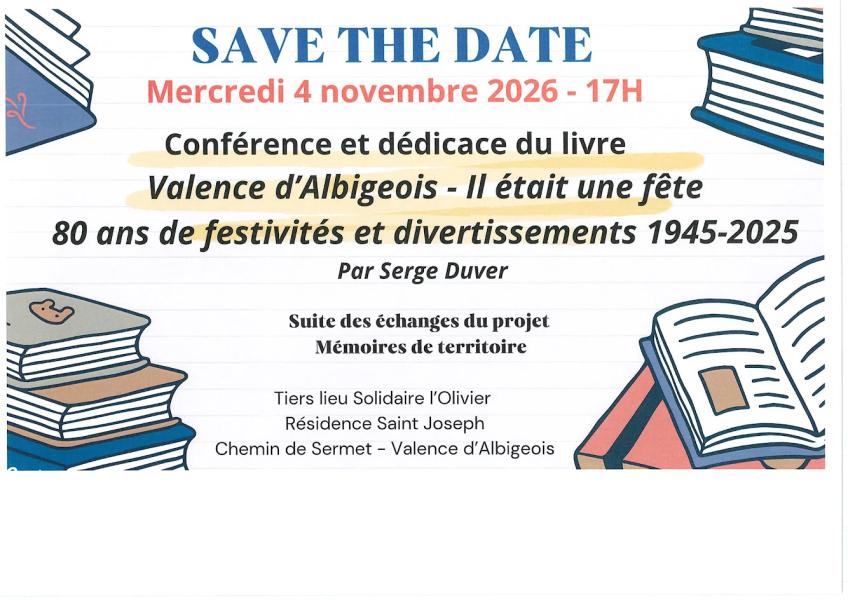 Conférence et dédicace du livre 