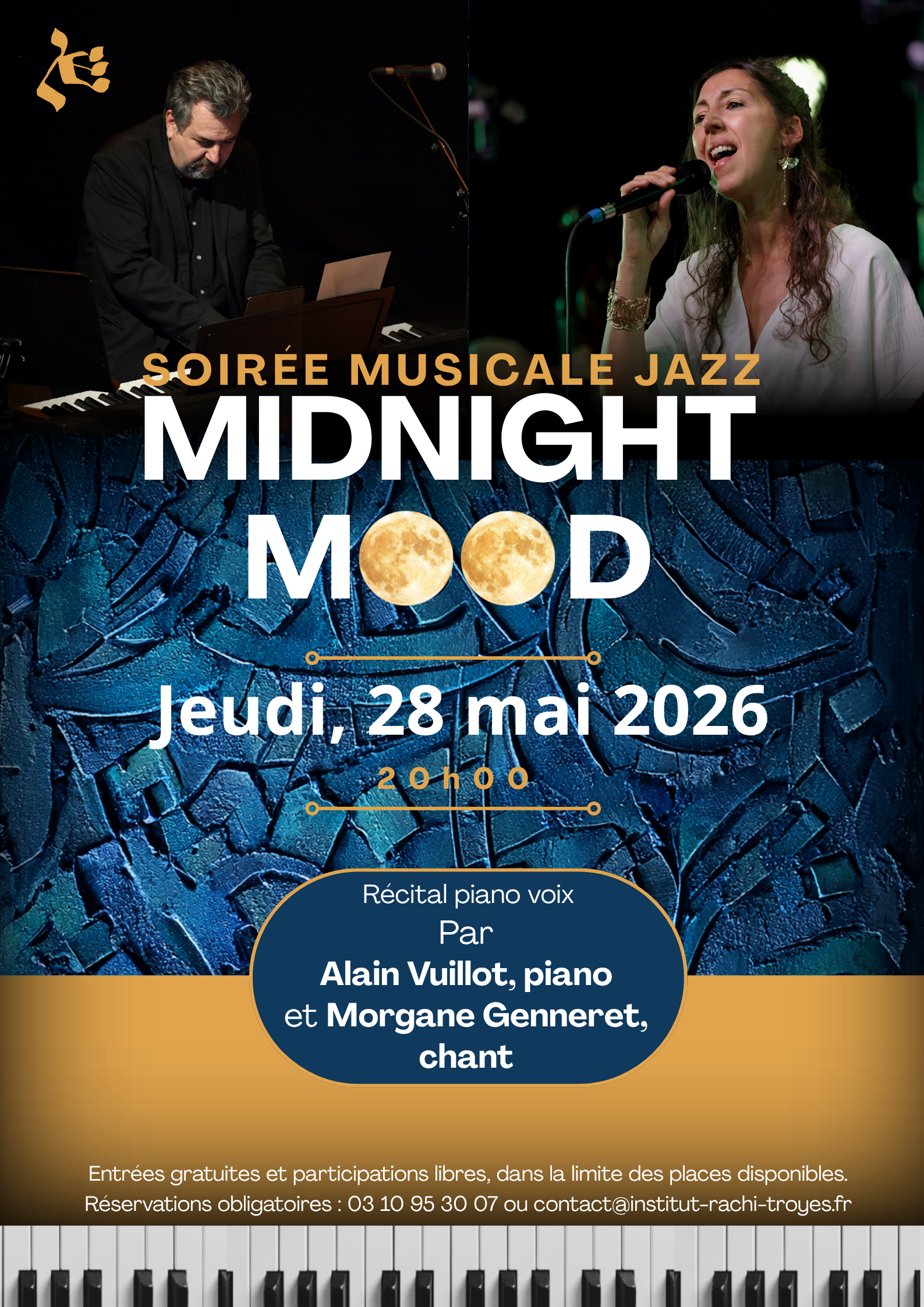 Soirée musicale Jazz : Midnight Mood — visuel événement