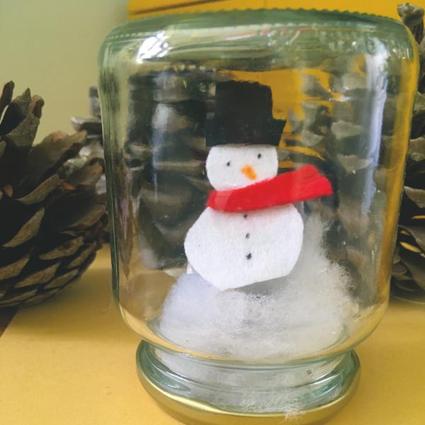 Boules à neige bonhomme de neige - Atelier Enfants dès 6 ans