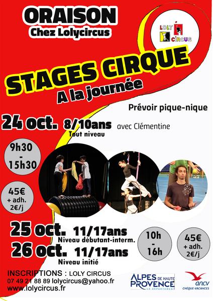 Journée découverte cirque 11/17 ans niveau débutant-intermédiaire