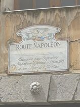 Plaque Napoléon Castellane