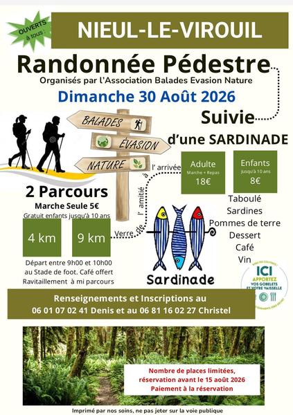 Randonnée pédestre et Sardinade