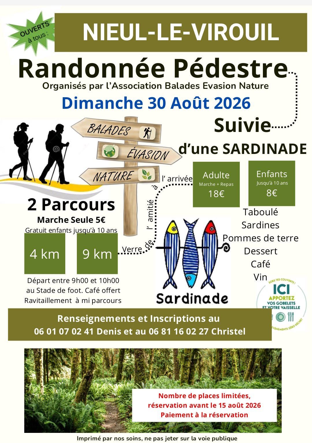Randonnée pédestre et Sardinade