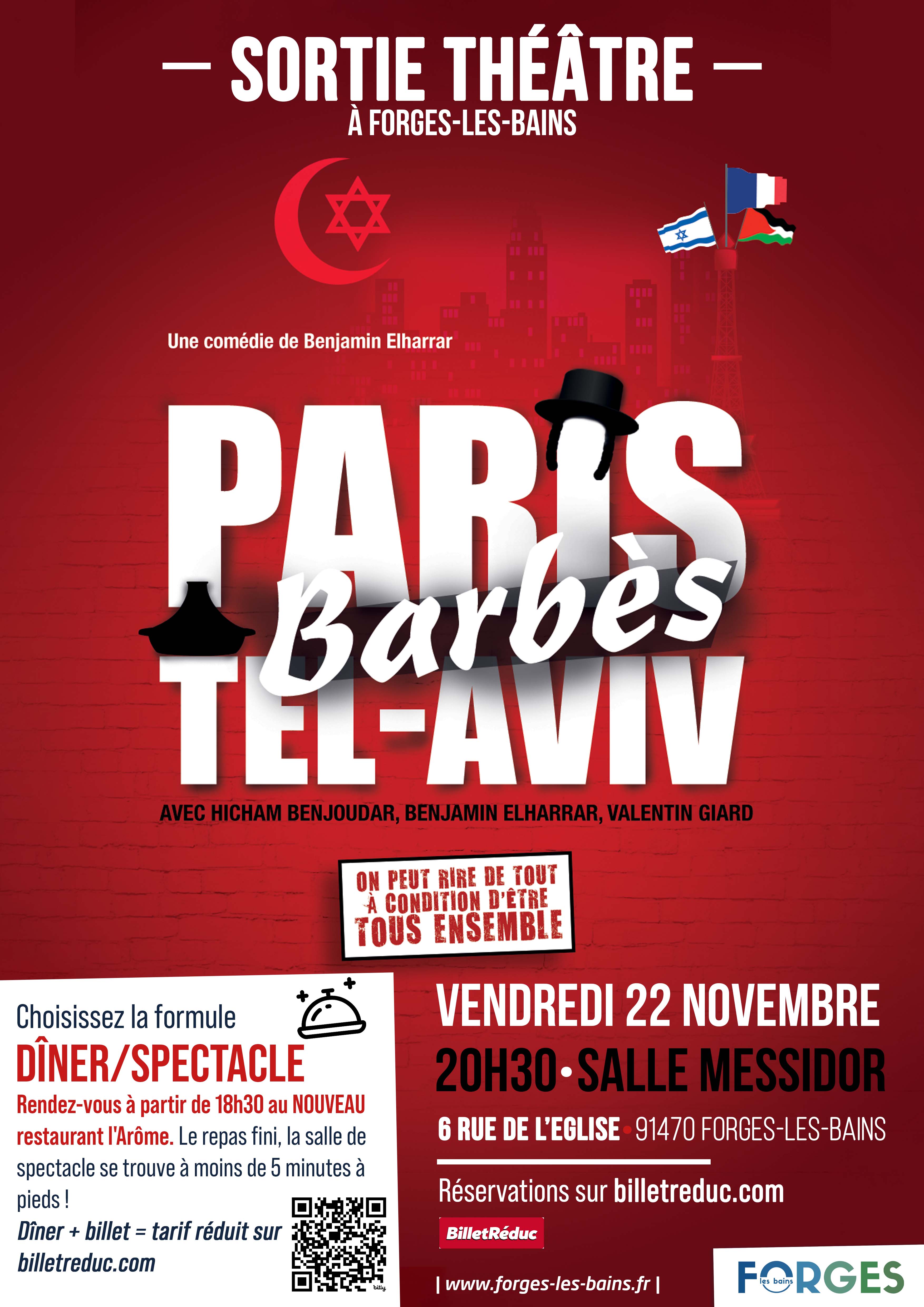 Thu00e9u00e2tre : Paris Barbu00e8s Tel Aviv